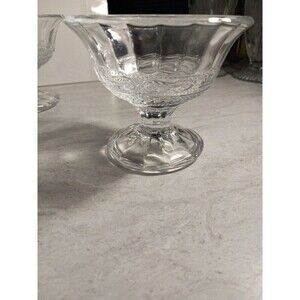 Vintage set of 4 dessert bowls . Pattern is of Scroll and Diamonds.